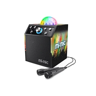 Image of Mi Mic Speaker With Microphone Karaoke Disco Cube (TY6088A)