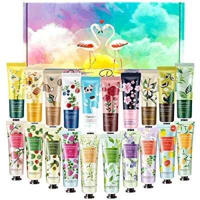 Image of SmoBea Plant Fragrance Hand Cream, 20 x 30ml Mini Cream Gift Set, Daily Moisturising Working Hands, Deeply Hydrating &amp; Nourishing Non Greasy Natural Aloe And Vitamin E