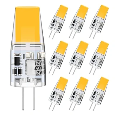 Image of tkhetiana G4 LED Bulbs, 3W Light Bulb Warm White 3000K,Replacement for 30 W Halogen Lamps, 12 V AC/DC, 360 Beam Angle, Pack of 10
