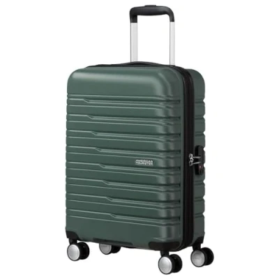Image of American Tourister Flashline Spinner S, Hand Luggage, 55 cm, 34 L, Dark Forest, Green, S (55 cm L), Carry on Luggage