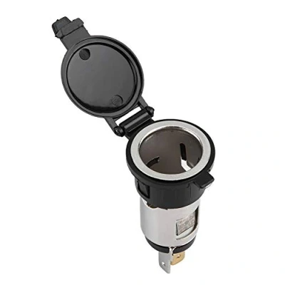 Image of fiesta Power Socket + Cigarette Lighter Socket,12 24V Adapter Cigar Female for Car Motorcycle