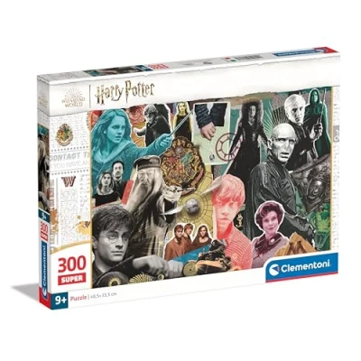 Image of Clementoni Jigsaw Puzzle Harry Potter 300 Pieces Supercolor For Children 9 11 Years, Cartoon, Gift Boy/Girls, Hogwarts, Kids, Made In Italy, 21727