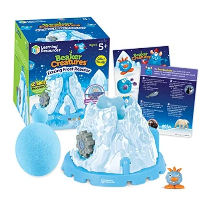 Image of Learning Resources Beaker Creatures Fizzing Frost Reactor 6 Pieces, Ages 5+ Volcano Science Kit for Kids, STEM Toys, Experiments Kids