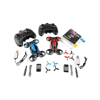 Image of Amewi FightStar Battle Drone Set RTF Red &amp; Blue