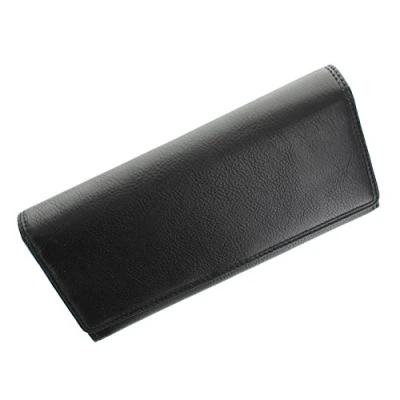Image of VISCONTI Heritage Collection Buckingham Leather Flap Over Purse RFID Blocking HT35 Black
