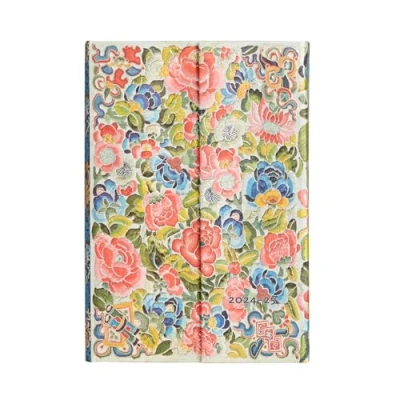 Image of Paperblanks 18 Month Calendar 2025, Pear Garden, Mini, Horizontal, Folding Envelope