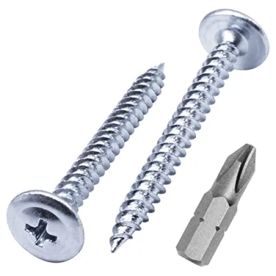 Image of (Pack of 100 pcs) Zinc Plated Steel 4.2 x 41 mm Wood Screws, Metal Phillips Modified Truss Head, Self Tapping (100, mm)
