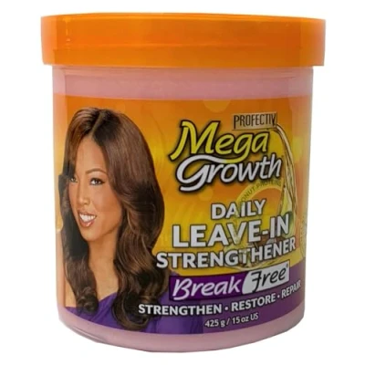 Image of Mega Growth Break Free Daily Leave In Strengthener Restore &amp; Repair Damaged Hair, 15 oz