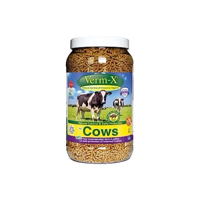 Image of Verm X Original All Natural Pellets for Cows. Approved Use on Organic Farms. Supports Intestinal Hygiene. Vet Approved. Restores and Maintains Gut Vitality. Wormwood Free Recipe.