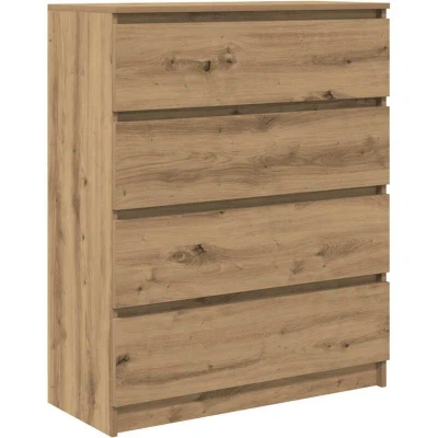 Image of vidaXL Sideboard Artisan Oak 80x35x99 cm Engineered Wood