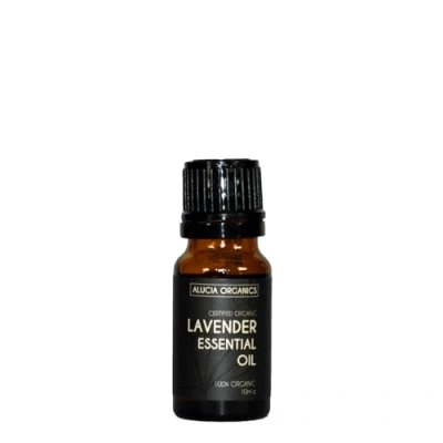 Image of Alucia Organics Certified Organic Lavender Essential Oil 10ml Pure, Natural, Organic, Cruelty Free, Vegan, Undiluted for Use in Skincare, Aromatherapy, Massage Blends and Diffusers