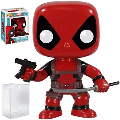Image of Funko Pop! Marvel Heroes: Deadpool #20 Vinyl Figure (Bundled with Pop BOX PROTECTOR CASE)