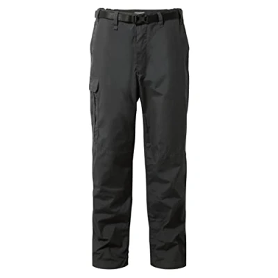 Image of Craghoppers Kiwi Mens Winter Lined Trousers Black Pepper 38S