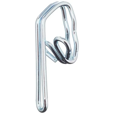 Image of Merriway BH03703 (100 Pcs) Curtain Header Tape Drapery Hook BZP Steel Pack of 100 Pieces