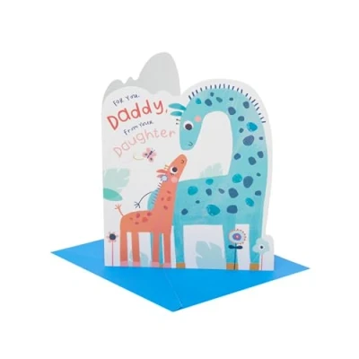 Image of UK Greetings Father&#039;s Day Card for Daddy from Your Daughter Adorable Design