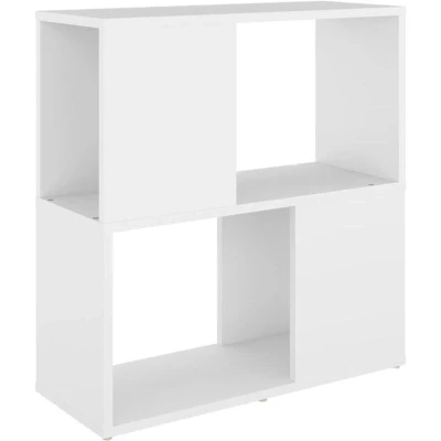 Image of vidaXL Book Cabinet White 60x24x63 cm Engineered Wood