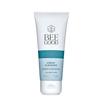 Image of Bee Good Honey &amp; Propolis Cream Cleanser 100ml Natural Ingredients All Skin Types Removes Makeup Exfoliates