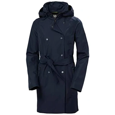 Image of Helly Hansen Womens Wesley II Trench Coat, M, Navy