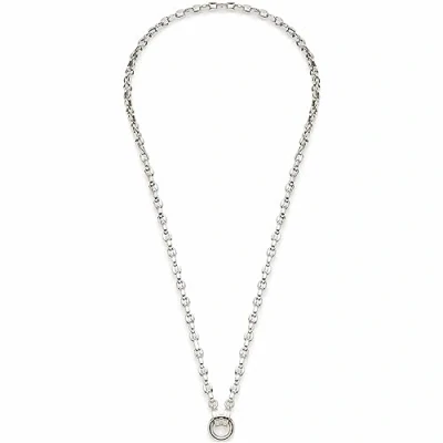 Image of Leonardo Jewels Romea Clip &amp; Mix 023272 Women&#039;s Necklace Stainless Steel with Ring for Hanging Charms, Length 50 cm, Extendible Jewellery Gift Women, Steel, No Gemstone