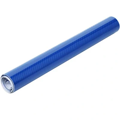 Image of TRIXES Vinyl Wrap Self Adhesive 6D Carbon for Car Van Motorbike Interior and Exterior &amp; Tech Bubble Free 1500 x 300mm Colour Glossy Blue