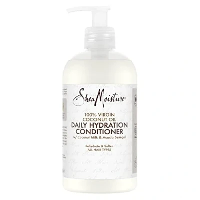 Image of Shea Moisture Daily Hydration 100% Virgin Coconut Oil hair Conditioner silicone and sulphate free for all types 384 ml