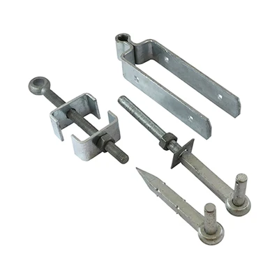 Image of 2x TIMCO Adjustable Hinge Set Hot Dipped Galvanised AFH450G