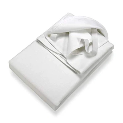Image of SETEX Molleton Mattress Protector 100% Cotton, White, 70 x 140 cm Fixspannauflage