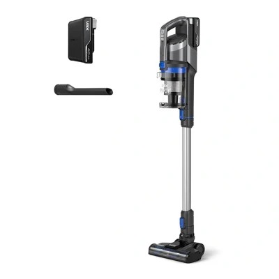 Image of Vax Pace Cordless Stick Vacuum Cleaner, Lightweight with Up to 40min Runtime, High Performance Cleaner Crevice Tool Included, CLSV PAKS, Grey/Blue