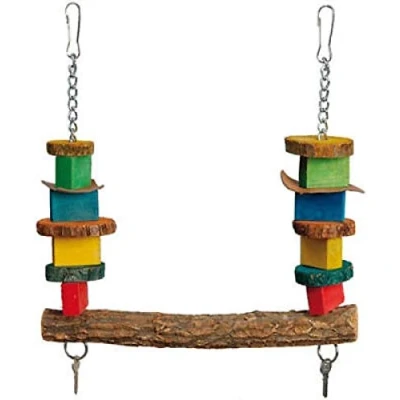 Image of Adventure Bound 35CM Key Trapeze Parrot Bird Toy Swing African Greys, Amazons, Cockatoos 3509