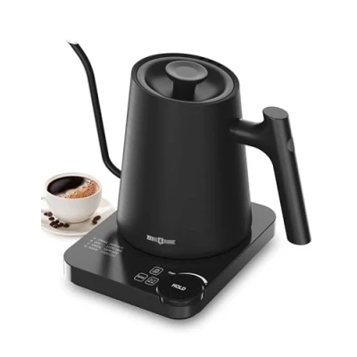 Image of PARIS RHÔNE Gooseneck Electric Kettle, 0.9L Temperature Variable Kettle for Coffee Tea Brewing, 24H Holding, 4 Presets