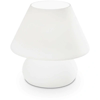 Image of Prato 1 Light Small Table Lamp White, E14
