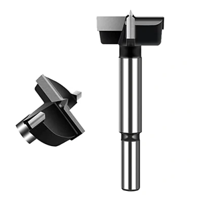 Image of ASNOMY 32mm Forstner Drill Bit, Carbide Tipped Bit for Hard Wood, Wood Drilling Hole Saw Set Woodworking Hinge Cutter Tool Kits Plastic Plywood