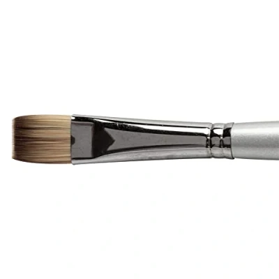 Image of Daler Rowney Cryla Acrylic Brush, Firm Synthetic Hair, Long Handle, Bright, 10