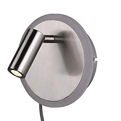 Image of Trio Leuchten Jordan 229210207 LED Wall Light Metal Nickel Matt incl. 5 Watt + 2