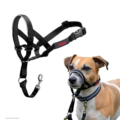 Image of Halti Dog Headcollar, Black, Size 0