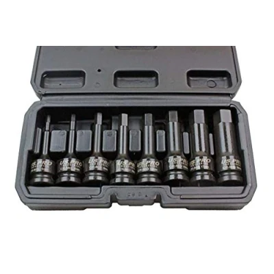 Image of US PRO INDUSTRIAL 8pc 1/2&quot; Impact Hex Bit Socket Set Allen Keys H5 To H19 1378