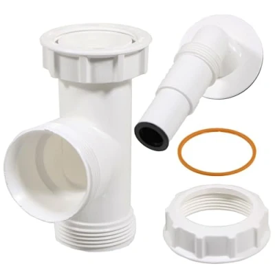 Image of SPARES2GO Appliance Trap Adaptor 40mm 1 1/2&quot; Washing Machine Dishwasher Waste Pipe Tee Kit