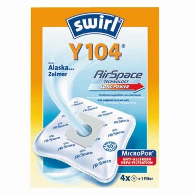 Image of Swirl AirSpace Y 104 original 4 Premium Microfibre Vacuum Cleaner Bags