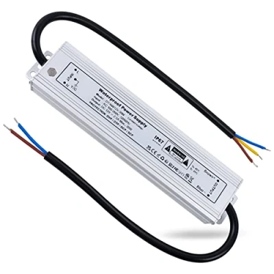 Image of REYLAX 12V LED Driver Lighting Outdoor Transformer 30W 2.5A, IP67 Waterproof Transformer, Constant Voltage Power Supply, AC to DC Low Light Adapter, for Garden Lamps and Shed