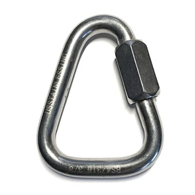 Image of Stainless Steel 316 Delta Quick Link 10mm (3/8&quot;) Marine Grade Triangle