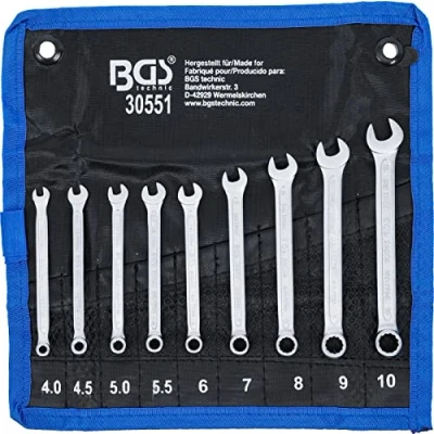Image of BGS 30551 Combination Spanner Set 4 10 mm 9 pcs.