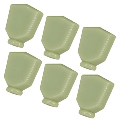 Image of 6 Pieces Retro Guitar Tuning Peg Tuners Machine Heads Button Knob Handle Cap