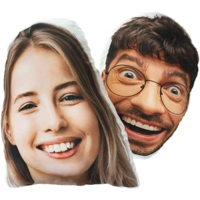 Image of Ferocity Personalised 3D Custom Face Cushion Gift with your Photo and text (30 x 45 cm) Print Image for any Occasion (with filling) [091]