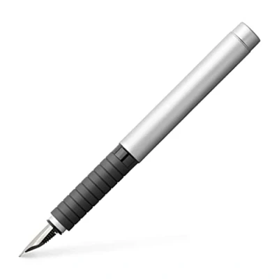 Image of Faber Castell Basic Metal Fountain Pen Matt M Nib