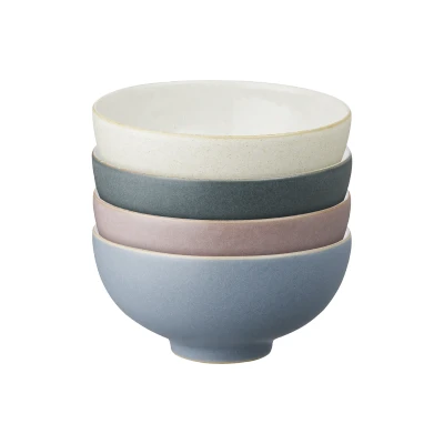 Image of Denby Impression Mixed 4 Piece Rice Bowl Set