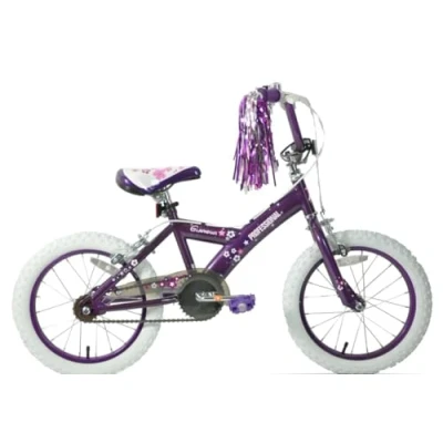 Image of Professional Glamour 16&quot; Wheel Kids Girls Bike Purple White Age 5+