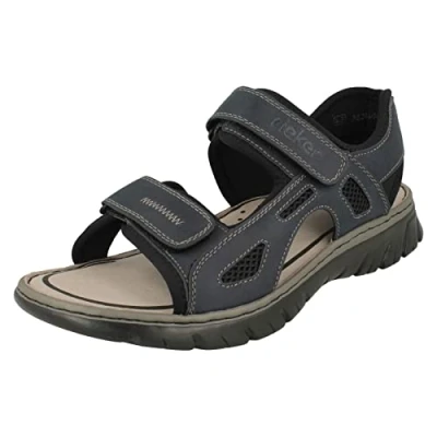 Image of Rieker Men&#039;s 26761 14 Closed Toe Sandals, Blau (Navy/Schwarz/Schwarz 14), 7.5 UK