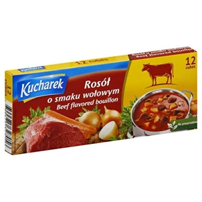Image of Kucharek Beef flavored vegetable bouillon no preservatives 120g