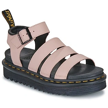 Image of Dr. Martens Blaire Platform sandals, Women&#039;s, Size: 6, Powder pink athena Leather