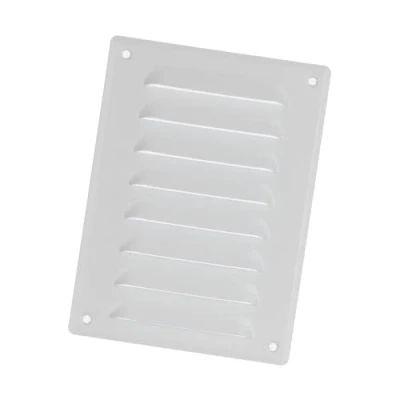 Image of 140x190mm / 6x7&quot; inch White Metal Air Vent Grille Cover with Insect Mesh Ventilation